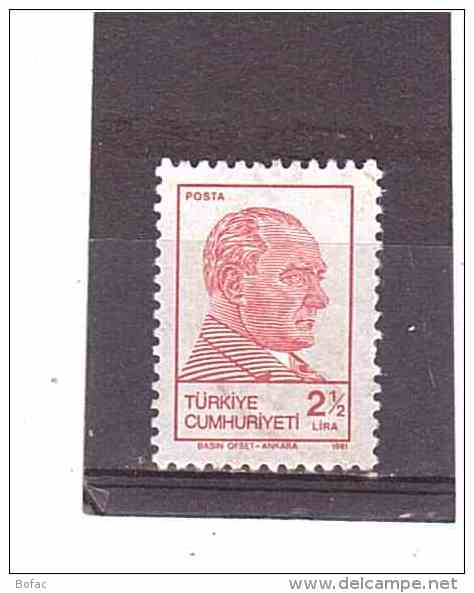 2348   OBL Y&amp;T  (Atatürk) *TURQUIE*  13/07 - Used Stamps