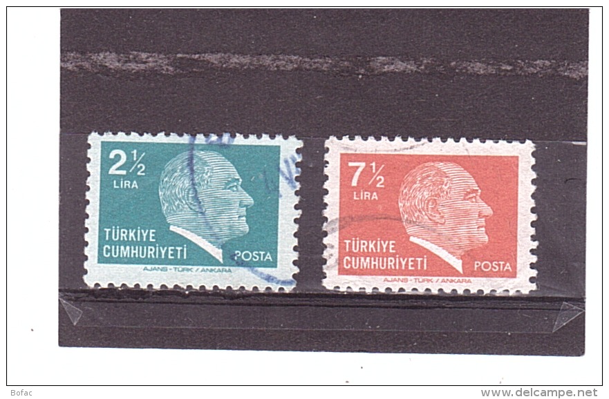 2287 2288   OBL Y&amp;T  (Atatürk) *TURQUIE*  13/07 - Used Stamps