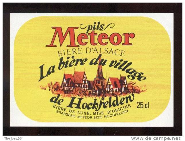 étiquettes De  Bière -   Météor  -  Brasserie Météor à  Hochfelden  (67) - Cerveza