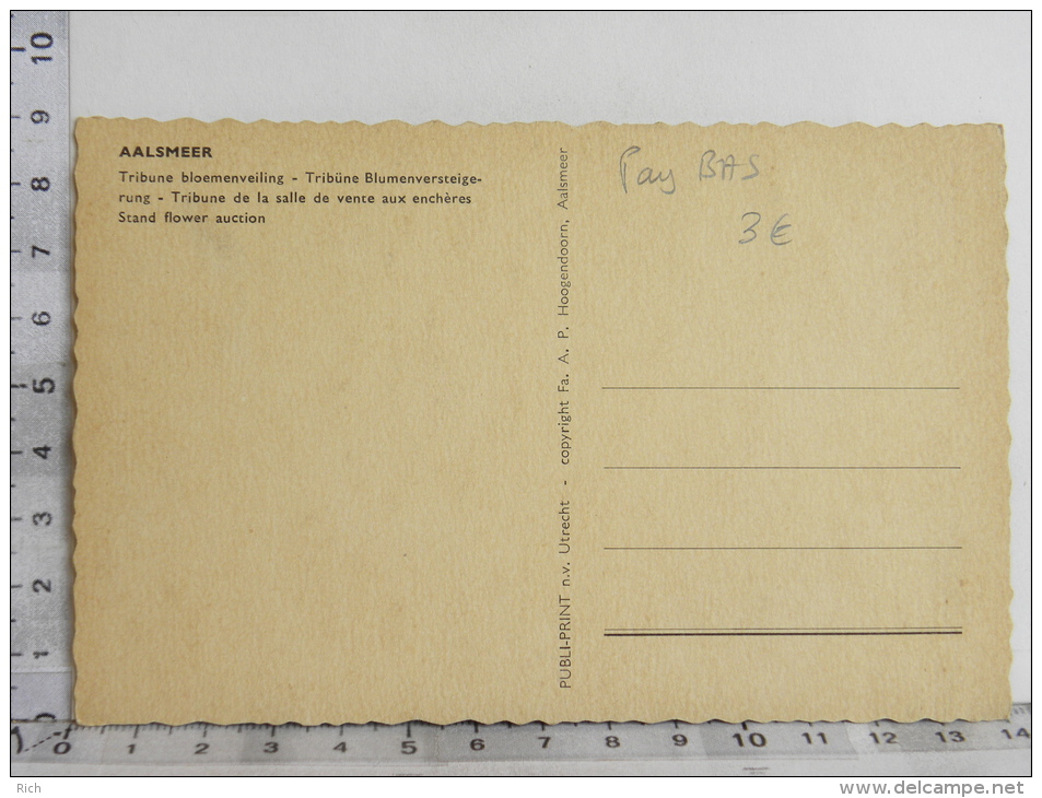 CPSM - PAYS BAS - AALSMEER - Tribune De La Salle De Vente Aux Enchères - Aalsmeer