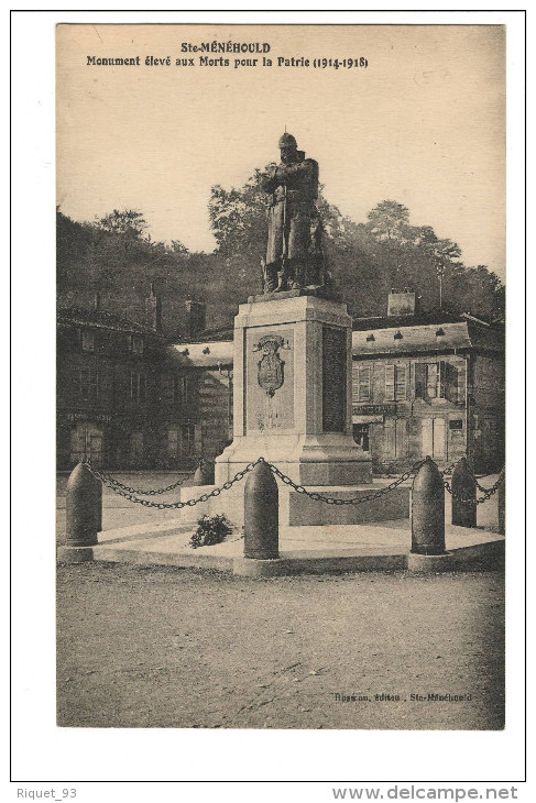 Ste-MENEHOULD - Monument élevé Aux Morts Pour La Patrie (1914-1918) - Sainte-Menehould