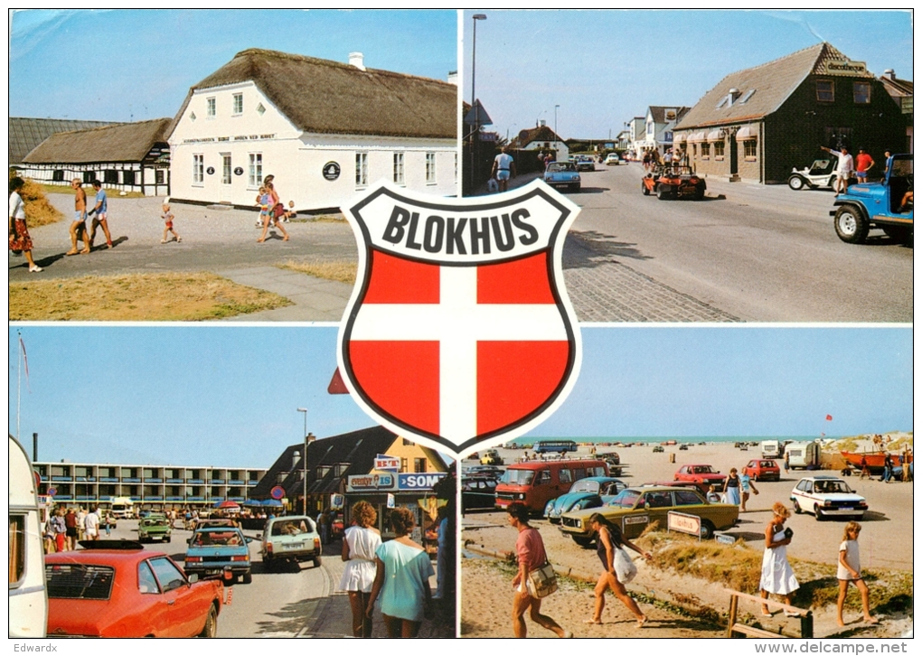 Blokhus, Denmark Postcard Posted 1984 Stamp - Denmark