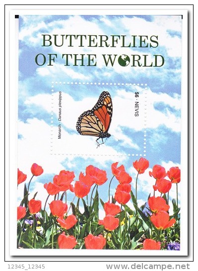 Nevis Postfris MNH, Butterflies Of The World - St.Kitts En Nevis ( 1983-...)