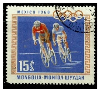 Mongolia 1968 - Scott 498 (o) - Cyclisme