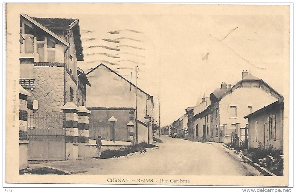 CERNAY LES REIMS - Rue Gambetta - Other & Unclassified