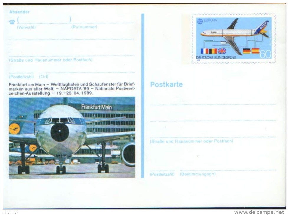 Deutschland/Germany- Postal Stationery Postcard 1989,unused - PSo17 - Cartes Postales - Neuves