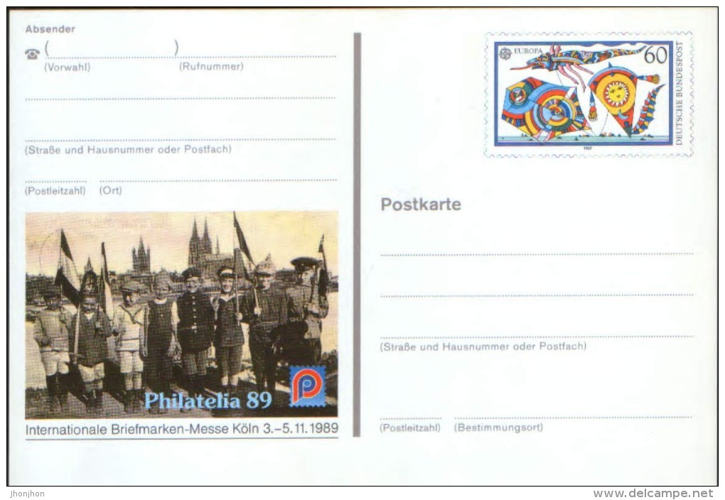 Deutschland/Germany- Postal Stationery Private Postcard 1989,unused - Privé Postkaarten - Ongebruikt