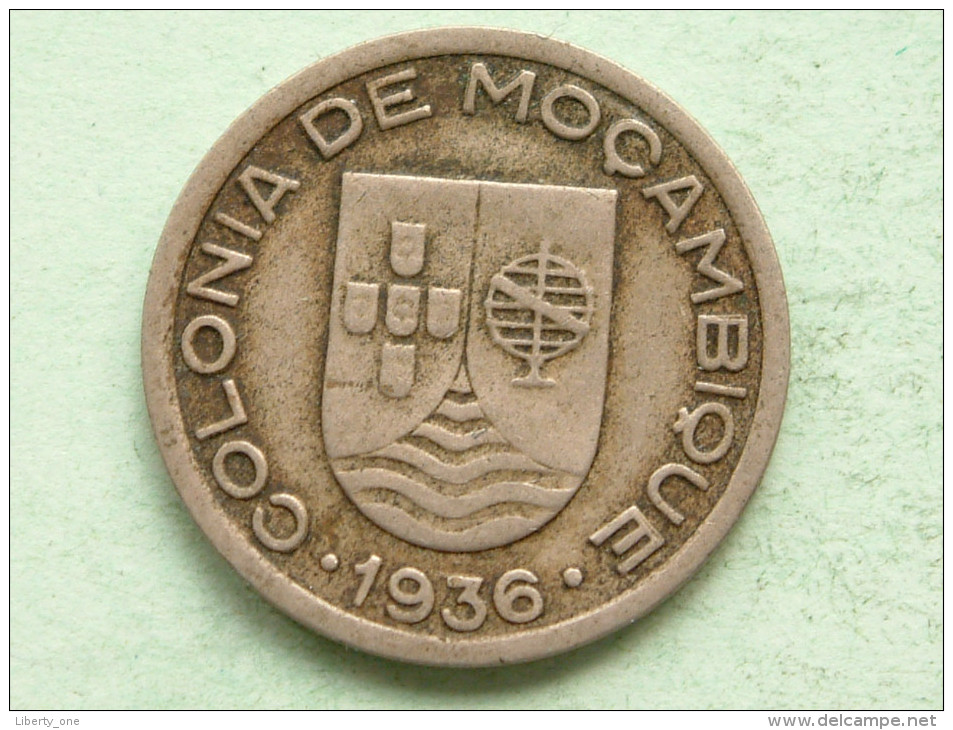 1936 - 50 Centavos / KM 65 ( Uncleaned Coin - For Grade, Please See Photo ) !! - Mosambik