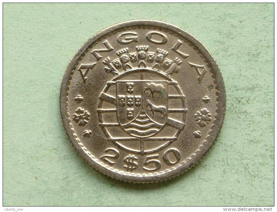 1953 - 2 $ 50 / KM 77 ( Uncleaned Coin - For Grade, Please See Photo ) !! - Angola