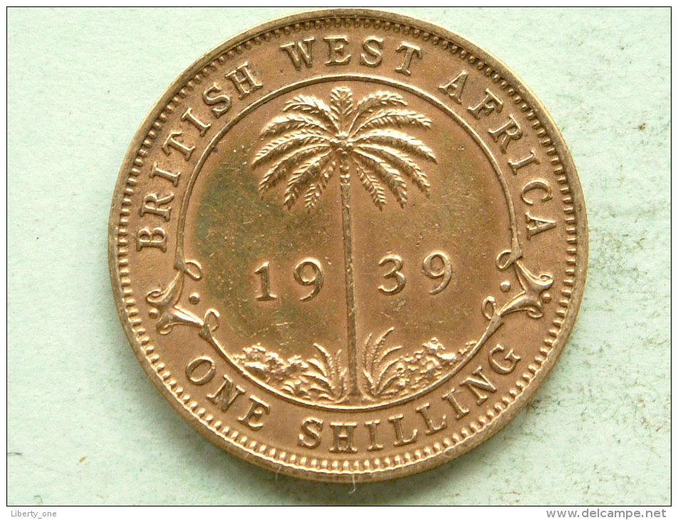 British West Africa 1939 - One Shilling / KM 23 ( Uncleaned Coin - For Grade, Please See Photo ) !! - Colonies