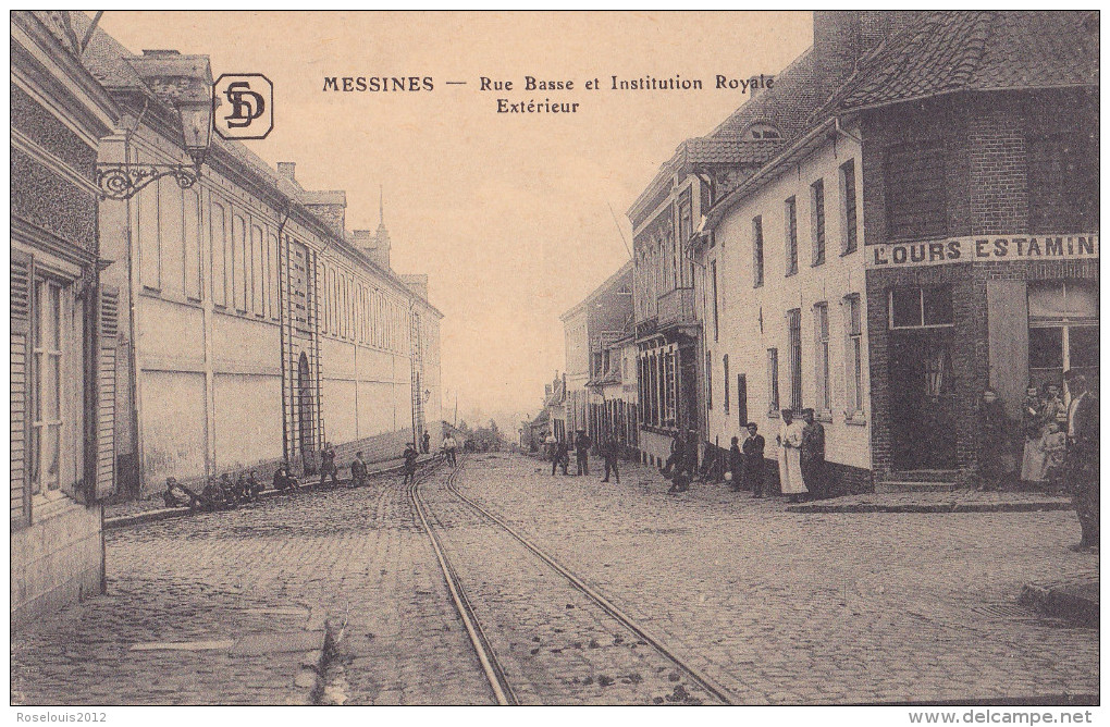 MESSINES / MEESSEN / MESEN : Rue Basse Et Institution Royale - Extérieur - Mesen