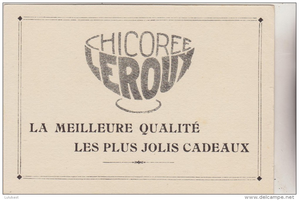 Chicorée LEROUX : Très Joli Carton à Découper Pour Mise En Scène. "la Bretagne ". - Publicités