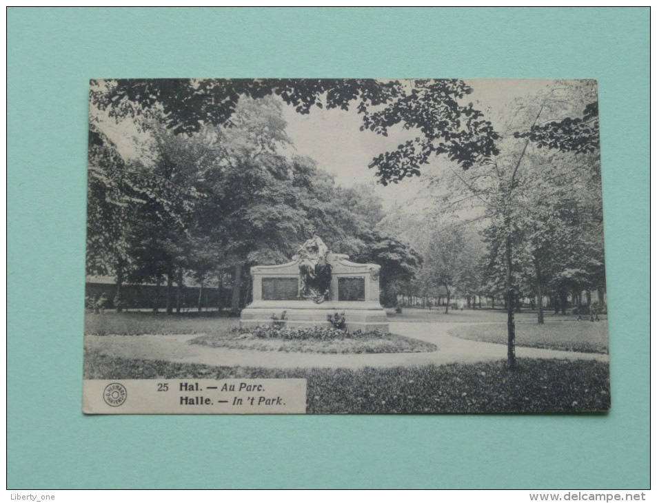 In 't Park - Au Parc ( 25 ) Halle ( G. Hermans ) Anno 1924 ( Zie Foto Voor Details ) !! - Halle