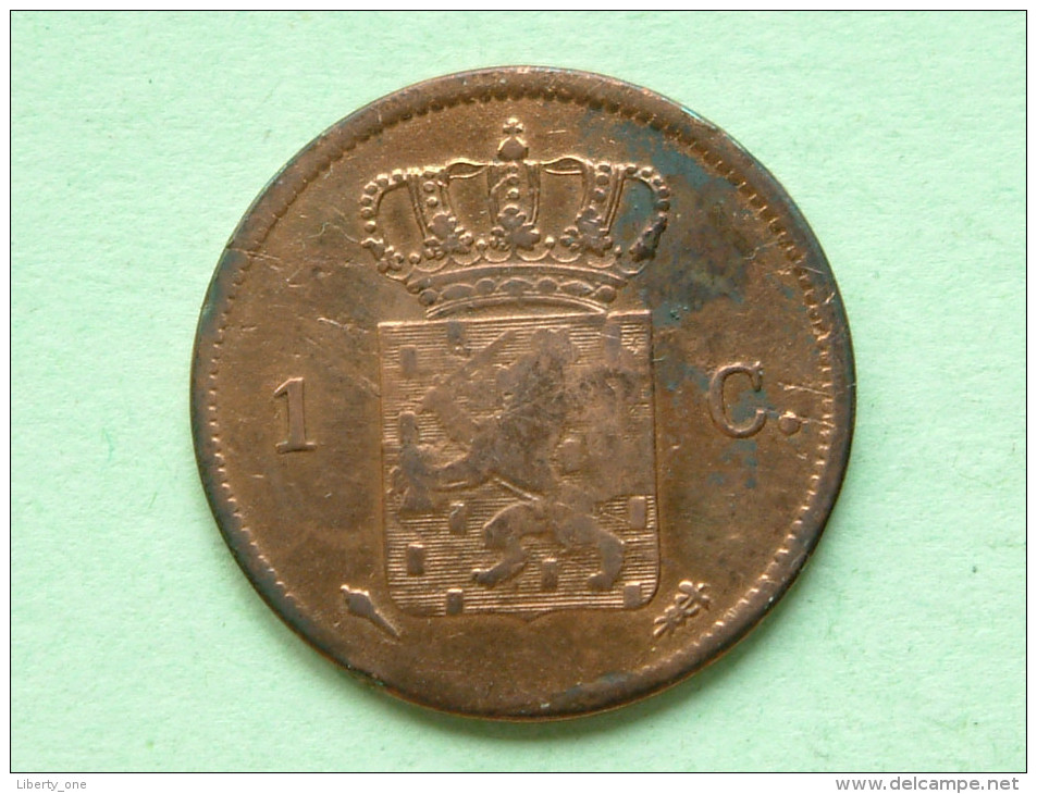 1821 - 1 Cent / KM 47 ( Uncleaned Coin - For Grade, Please See Photo ) !! - 1815-1840: Willem I