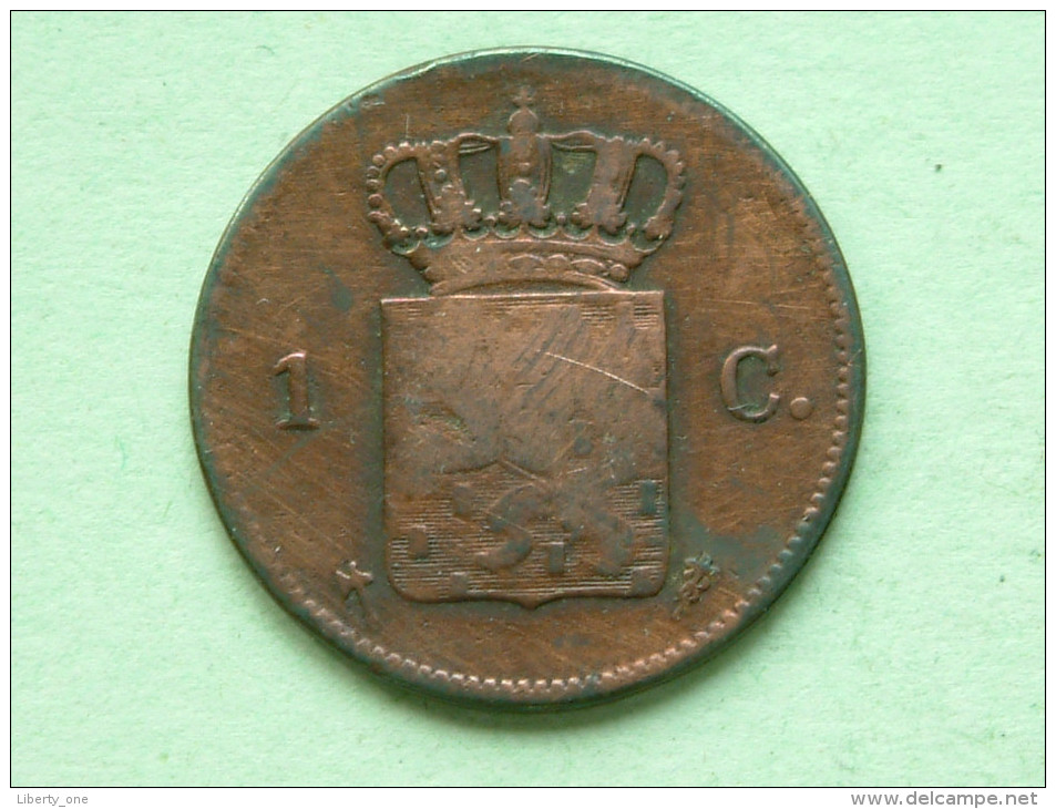 1876 - 1 Cent / KM 100 ( Uncleaned Coin - For Grade, Please See Photo ) !! - 1849-1890 : Willem III