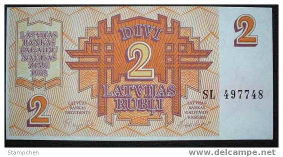 1992 Latvia Banknote 2 Rubli UNC - Lettland