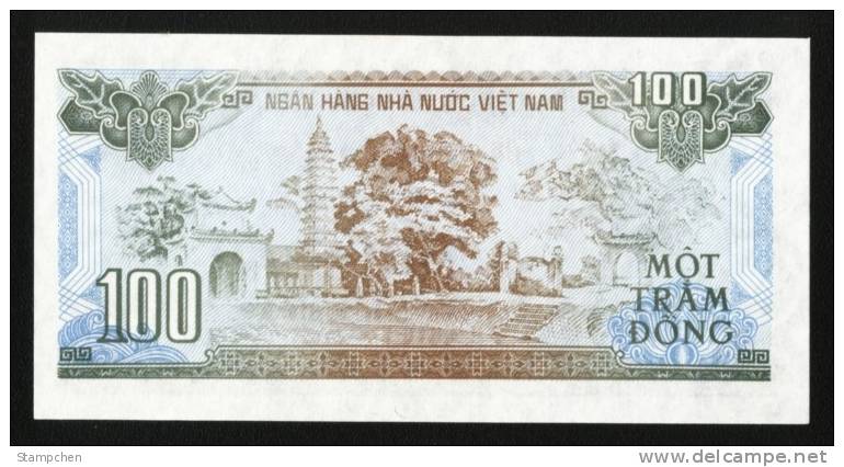 Vietnam 1991 100 Dong Banknote 1 Piece Relic Pagoda Tree - Vietnam