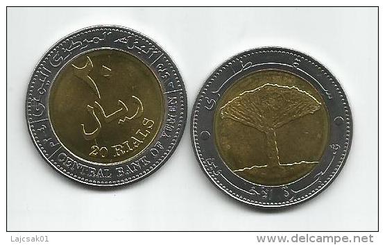 20 Rials 2004. UNC  Bimetal Bimetallic - Yémen