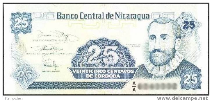 Nicaragua Banknote 25 Centavos  UNC 1 Piece - Nicaragua