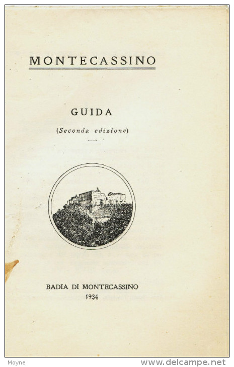 MONTECASSINO Guida - Badia Di Montecassino, -  ANONIMO     1934 - Turismo, Viajes