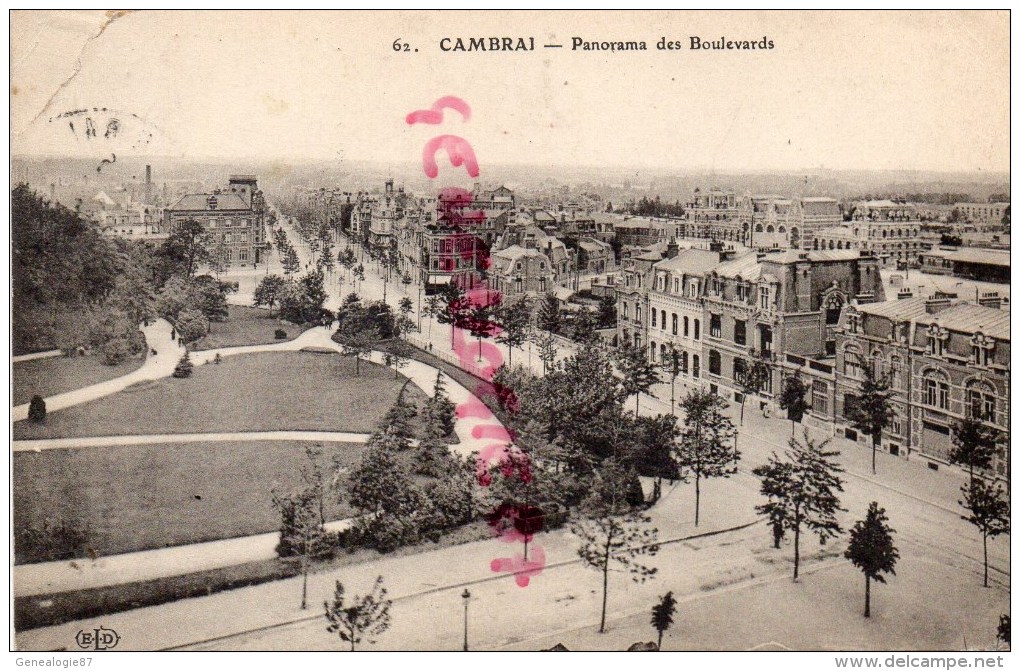 59 - CAMBRAI - PANORAMA DES BOULEVARDS - Cambrai