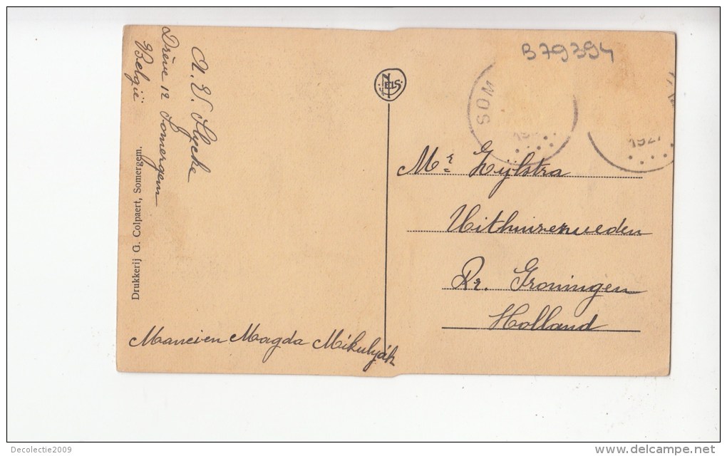 B79394 Somergem Zomergem Belgium Tramstatie Dreef Front/back Image - Zomergem