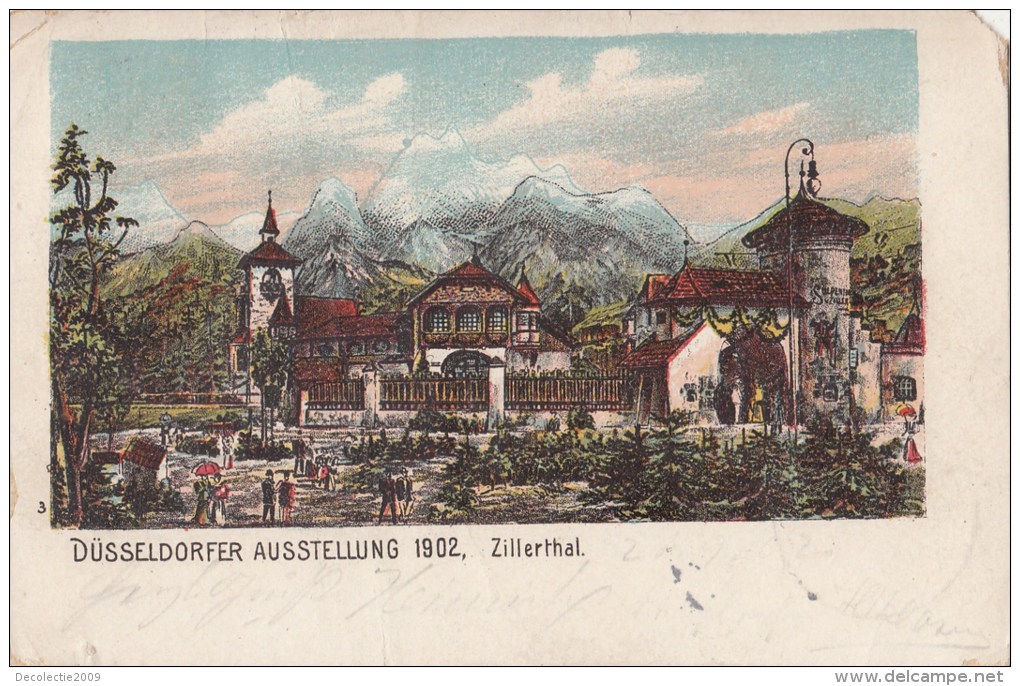 B79424 Dussedorfer Ausstellung Zillerthal Germany 1902  Front/back Image - Zillertal