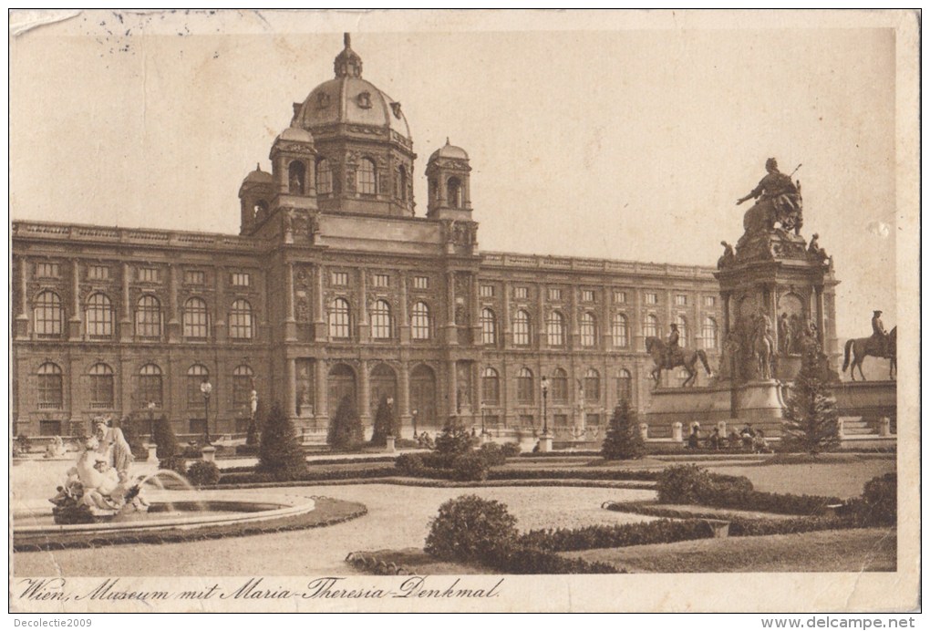 B79544 Wien Austria Museum Mut Maria Theresia Denkmal Front/back Image - Museen