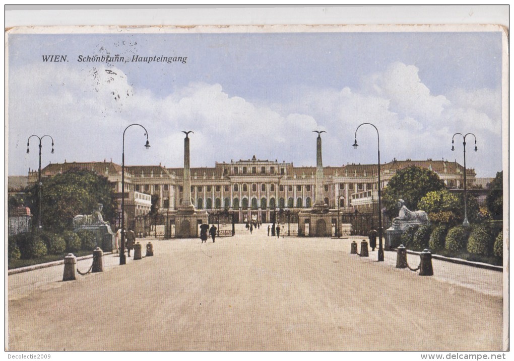 B79592 Schonbrunn Haupteingang  Wien  Austria  Front/back Image - Schloss Schönbrunn