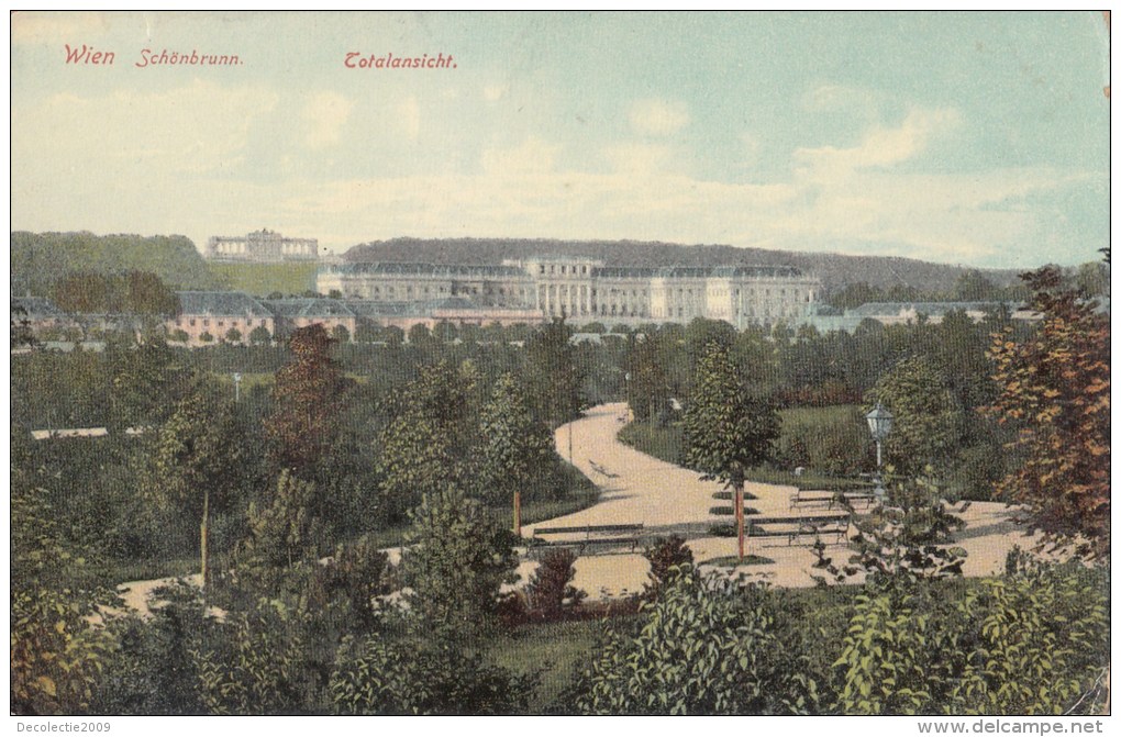 B79595 Totalansicht  Schloss Schonbrunn  Wien  Austria  Front/back Image - Schloss Schönbrunn