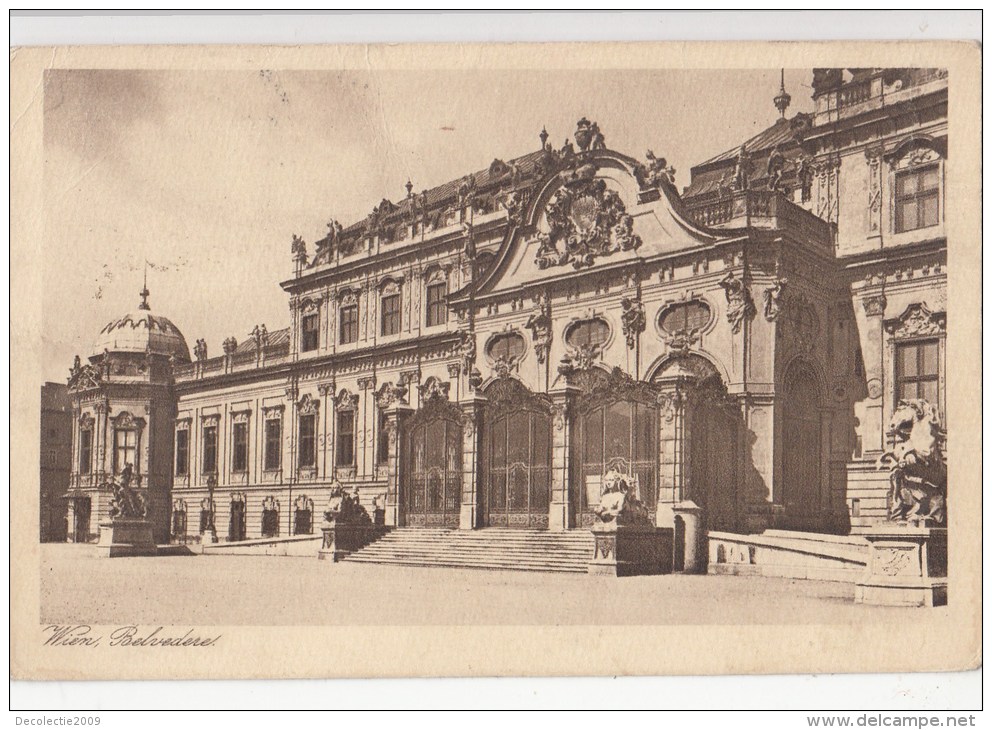 B79613 Belvedere   Wien  Austria  Front/back Image - Belvédère