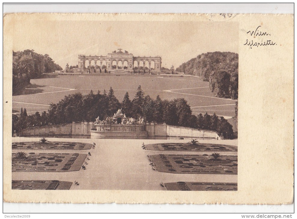 B79622 Schonbrunn Wien  Austria  Front/back Image - Schloss Schönbrunn