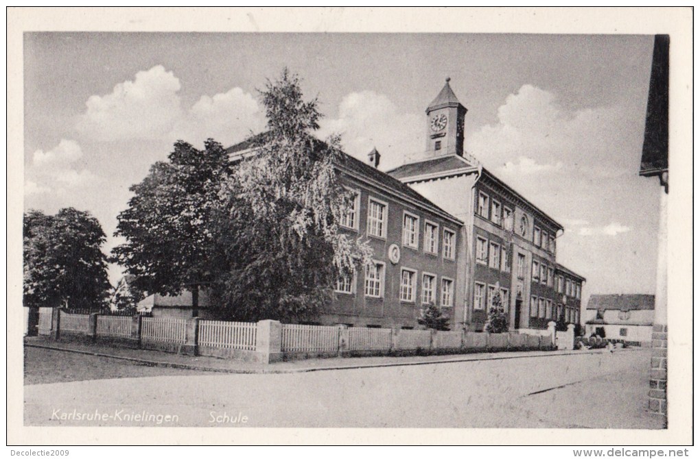 B79805 Karlsruhe Knielgen Schule  Germany  Front/back Image - Karlsruhe