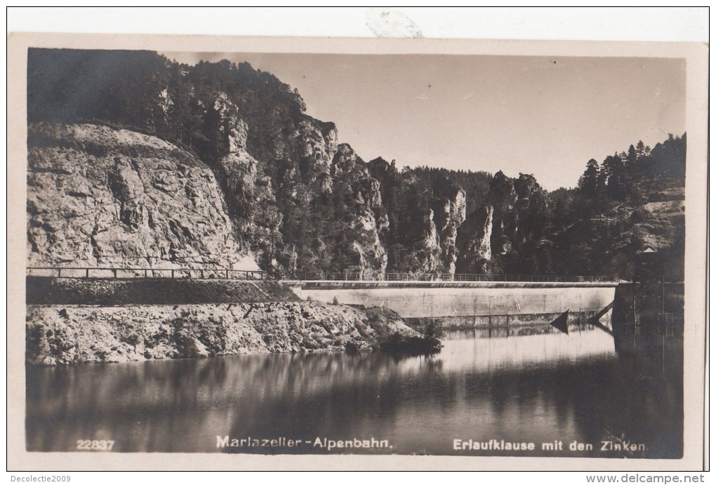 B80135 Mariazell  Alpenbahn Erlaufklause Mit Den Zin Austria   Front/back Image - Mariazell