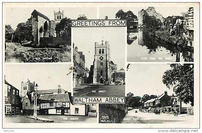 Pays Div-royaume Uni -united Kingdom  -ref B687- Waltham Abbey - Carte Bon Etat  - - Autres & Non Classés