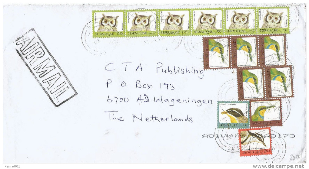 Sierra Leone 2013 Bo Bee-eater Le250 Bunting Le300 Crocodile Bird Le500 White-faced Owl Le750 All 2006 Imprint Cover - Sierra Leone (1961-...)