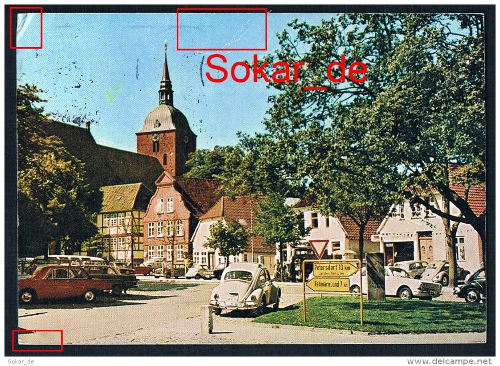 AK Ostseebad Burg 1986, Insel Fehmarn, Autos, Oldtimer VW Käfer Schleswig-Holstein - Fehmarn