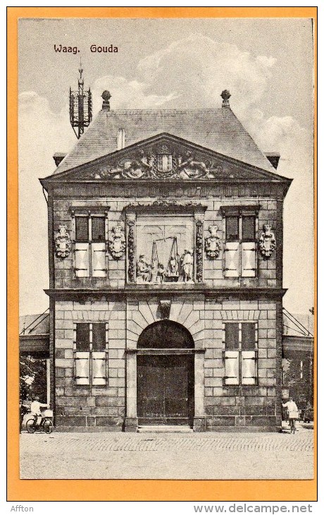 Waag Gouda 1910 Postcard - Gouda