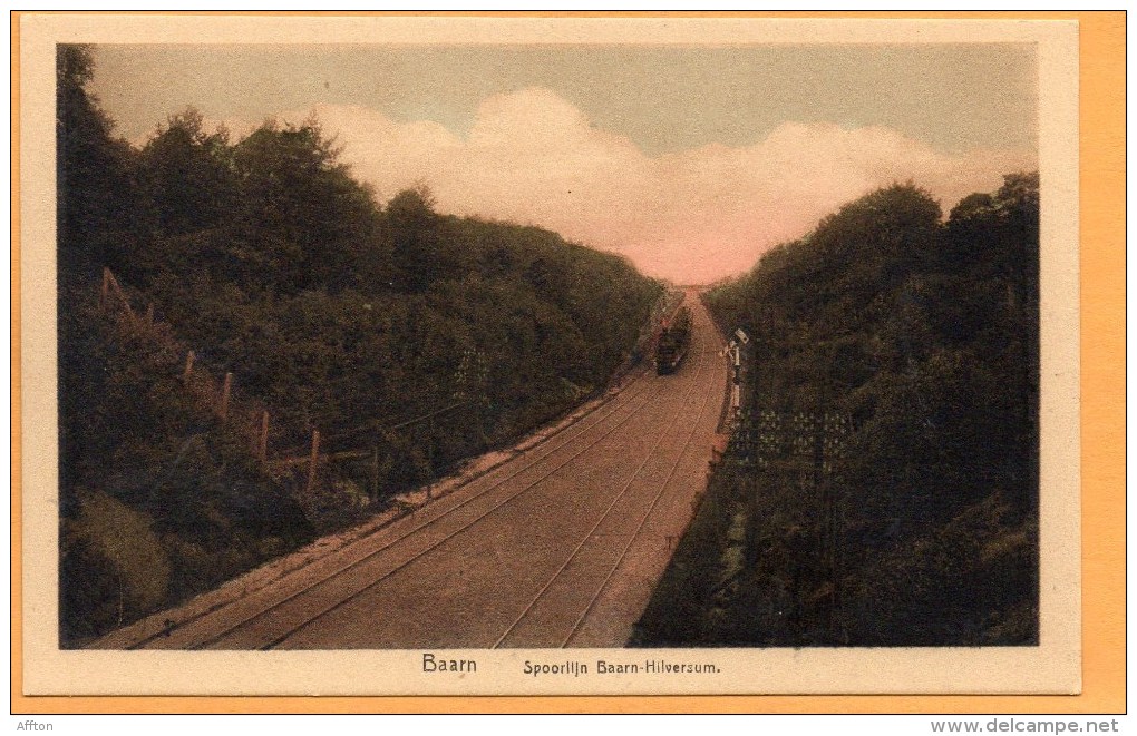 Baarn Spoorlijn Baarn Hilversum Railroad 1910 Postcard - Baarn
