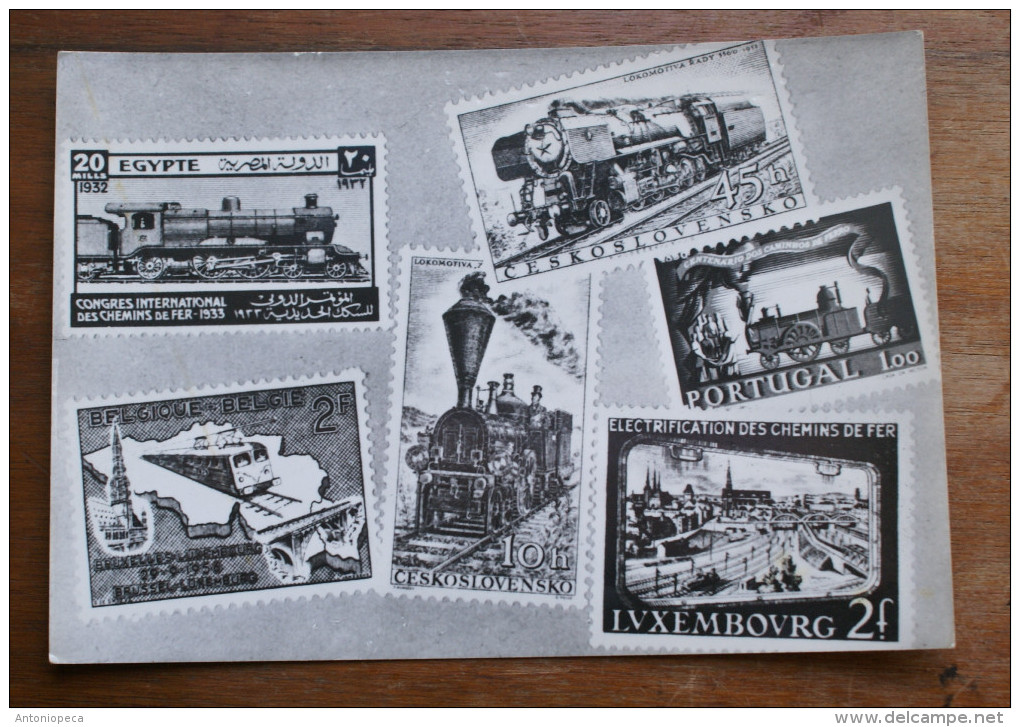 ITALY - 1958 RAYLWAIS, RAILWAIS IN THE STAMPS  FROM ROME MUSEUM OF RAILWAIS - Autres & Non Classés