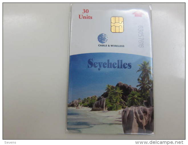 Chip Phonecard,beach,used - Seychellen