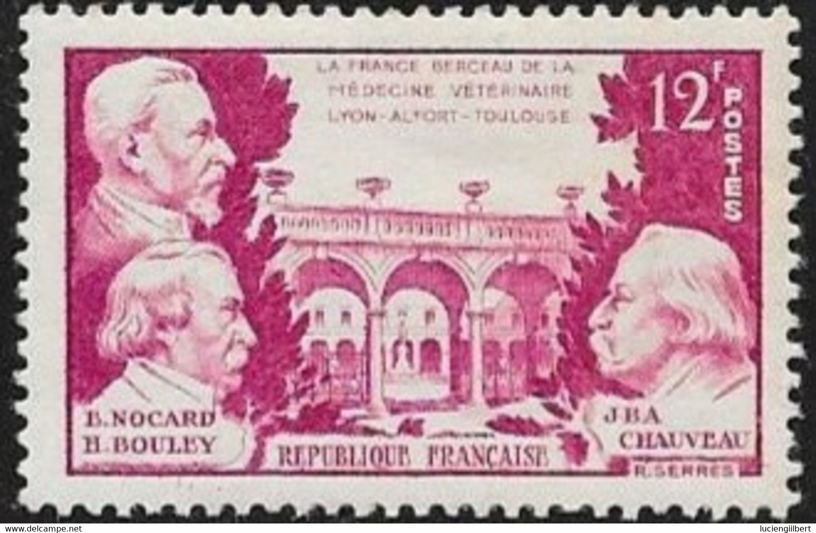 N° 897 FRANCE -  Hommage à La Médecine  Vétérinaire - DRs NOCARD  BOULET    - 1951 -  NEUF - Unused Stamps