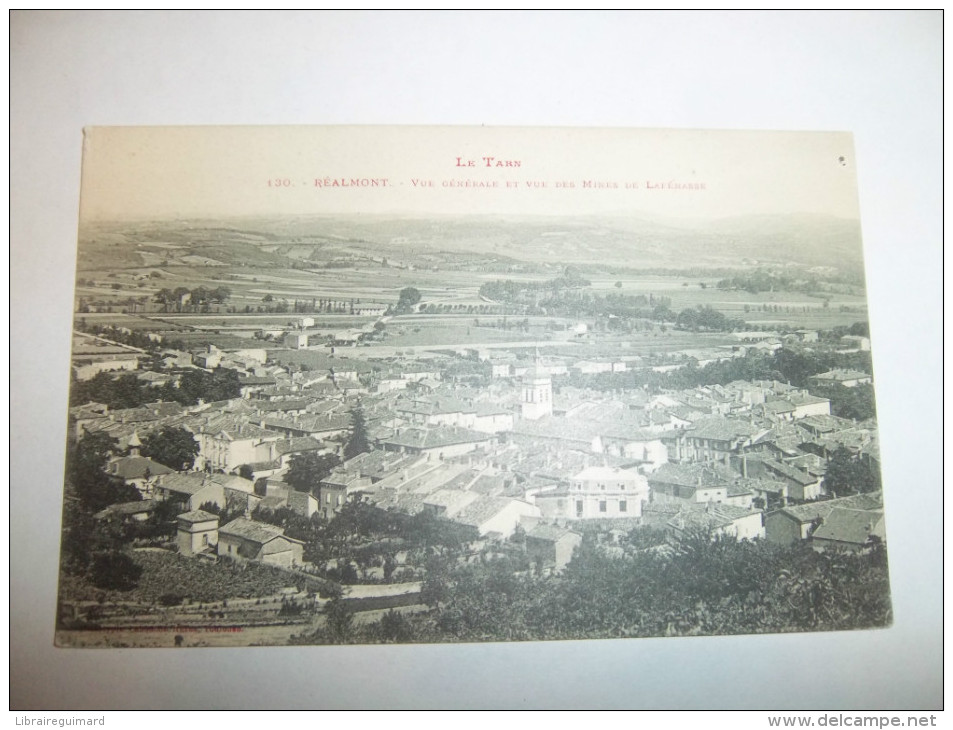 2tvn - CPA N°130 - REALMONT - Vue Générale Et Vue Ds Mines De Lafénasse - [81] - Tarn - Realmont