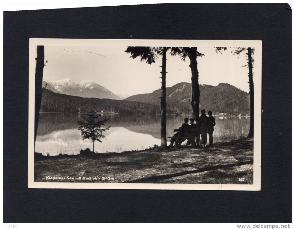 46796    Austria, Klopeiner -See Mit  Hochobir 2142 M.,  VG  1956 - Klopeinersee-Orte