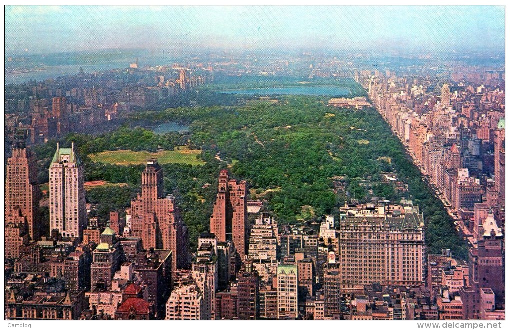 Central Park As Seen From The Empire State Building. New York City - Central Park