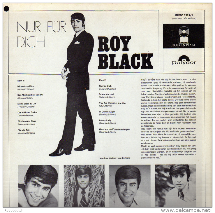 * LP *  ROY BLACK - NUR FÜR DICH (Holland 1968) - Autres - Musique Allemande