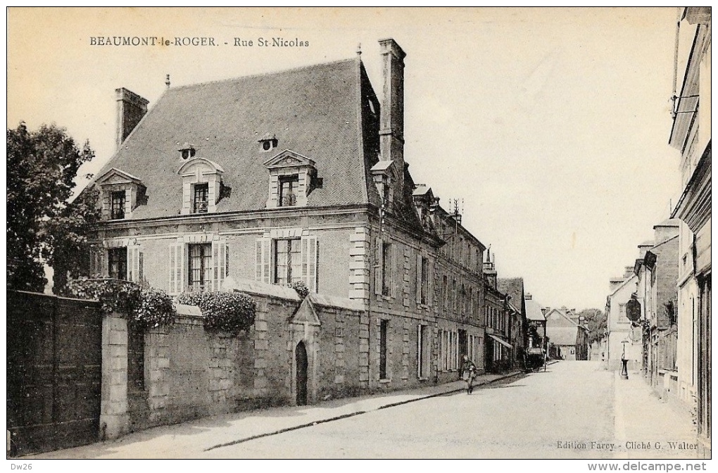 Beaumont-le-Roger - Rue Saint-Nicolas - Edition Farcy - Carte Non Circulée - Beaumont-le-Roger