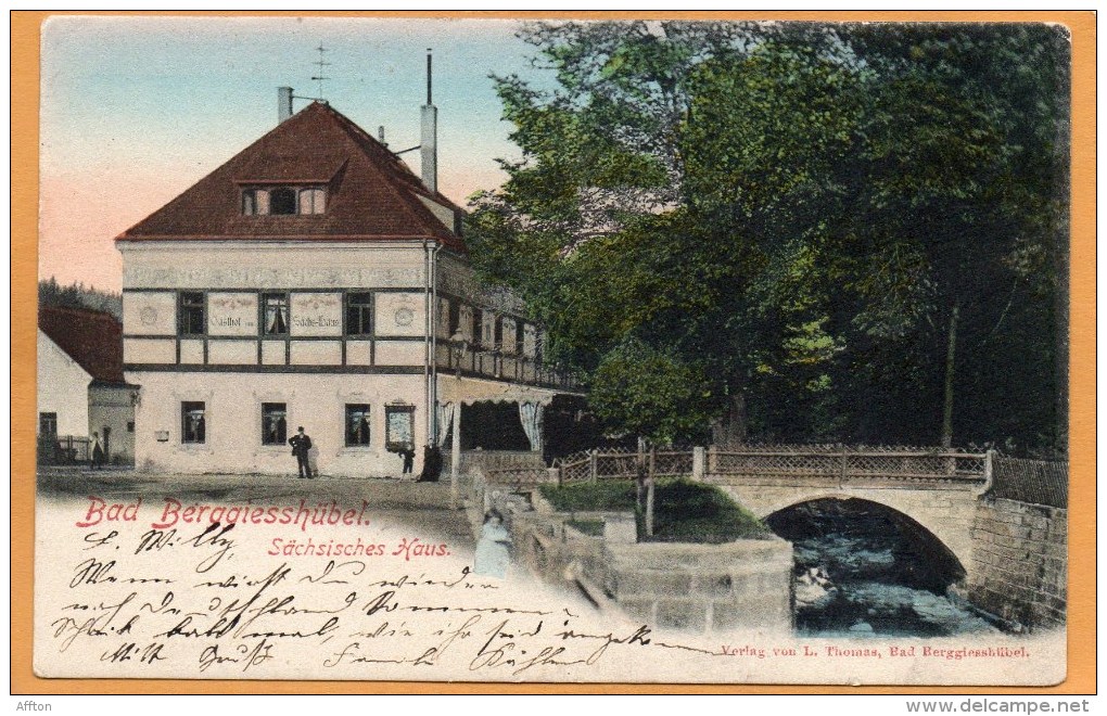 Bad Berggiesshuebel 1900 Postcard - Bad Gottleuba-Berggiesshuebel