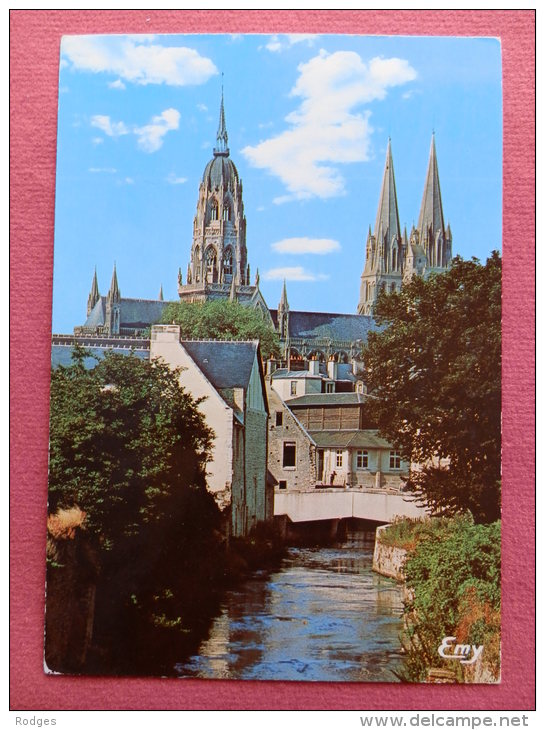 Dep 14 , Cpm  BAYEUX , Les Rives De L'Aure Supérieure Et La Cathédrale Notre Dame  (145)Recto/Verso - Bayeux