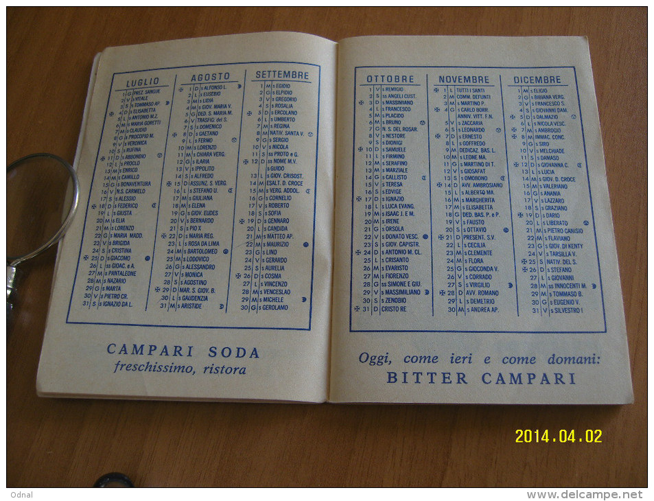 CALENDARIETTO  PREZIOSO  CAMPARI 1976 (10 Foto) - Formato Piccolo : 1971-80